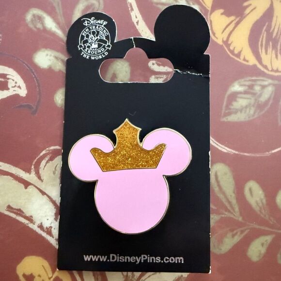 Disney Accessories - Disney Mickey Mouse Pink Crown Pin